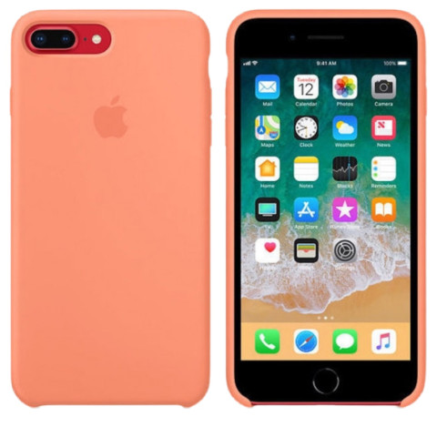 Чехол LUX Silicone Case на Iphone 7 Plus Peach